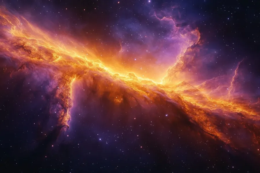 Dramatic cosmic sky